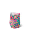 SWIG Flora Rosa Stemless Wine Cup 12oz