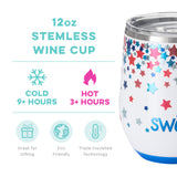 SWIG Stemless Wine - Star Spangled