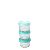 SWIG Aqua Glass Small Food Storage Set 3pc