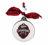 UGA BACK TO BACK NATIONAL CHAMPIONS PUFF ORNAMENT 2022