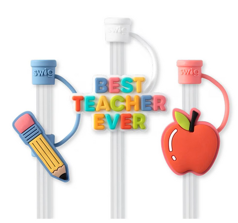SWIG Straw Topper Set - Teacher Life