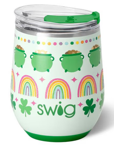 SWIG Stemless Wine Cup - Lucky Charm (12 Oz)