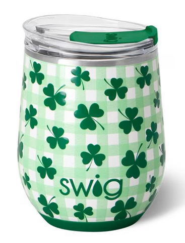 SWIG Stemless Wine Cup - Shamrock the Block (12 Oz)
