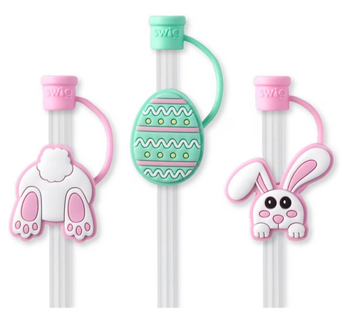 SWIG Straw Topper Set - Bunny Trail