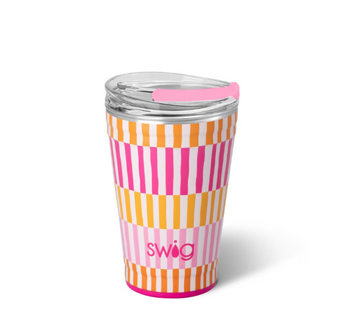 SWIG Sherbet Stripe Party Cup 18 oz