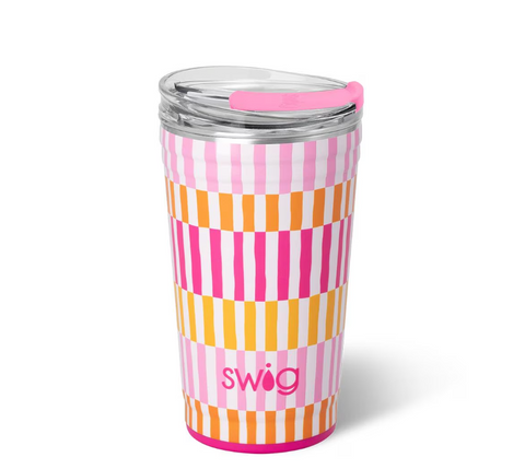 SWIG Sherbet Stripe Party Cup 24oz