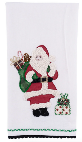 GLORY HAUS Vintage Santa Tea Towel