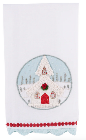 GLORY HAUS Christmas Church Tea Towel