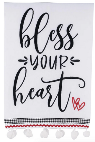 GLORY HAUS Bless your Heart Tea Towel