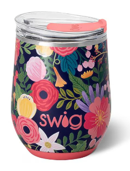 SWIG Secret Garden Stemless Wine Cup 12oz