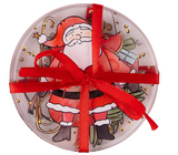 GLORY HAUS Santa Coaster Set/4