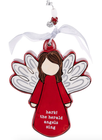 GLORY HAUS Hark! The Herald Angels Sing Puff Ornament