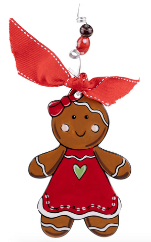 GLORY HAUS Gingerbread Girl Flat Ornament