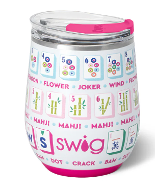 SWIG Mahjong Stemless Wine Cup 12oz