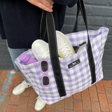 SCOUT Out N About Zip-Top Tote - Amethyst & White