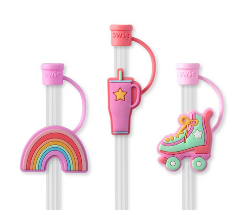 SWIG - Roller Rink Straw Topper Set