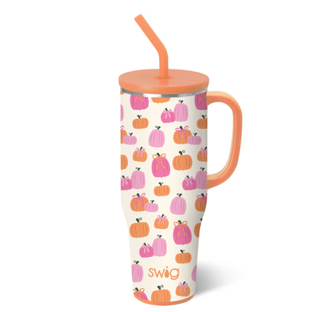 SWIG Pumpkins and Bows Mega Mug