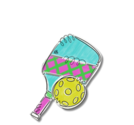 Pickleball Ball Mini for Welcome Door Hanger