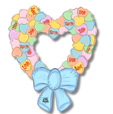 Conversation Heart Mini for Welcome Door Hanger