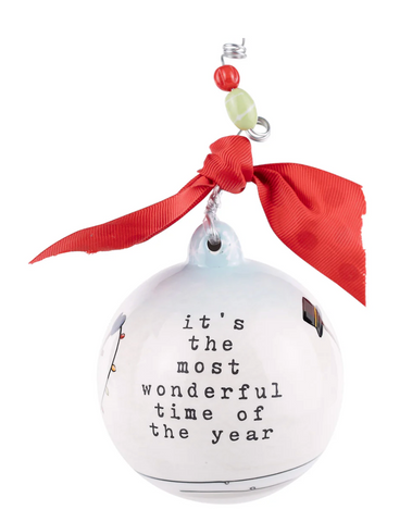 GLORY HAUS Most Wonderful Snowman Ornament