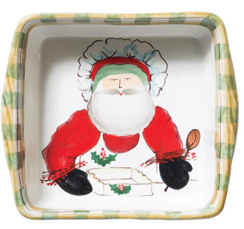 VIETRI Old St. Nick Square Baker