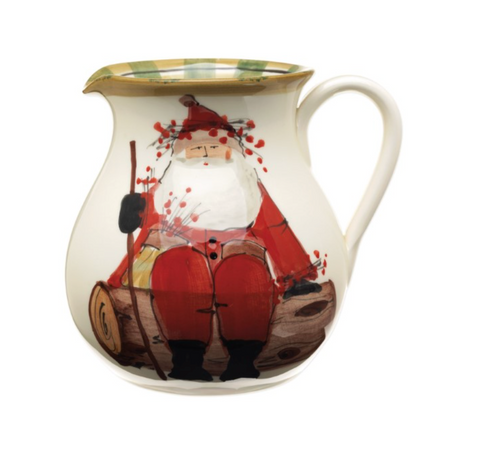 VIETRI Old St. Nick Round Body Pitcher