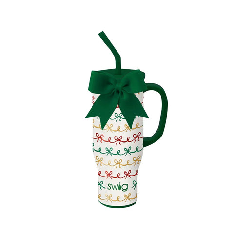SWIG Christmas Bows Mega Mug 30oz