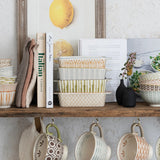 Hand- Stamped Stoneware Baker with Pattern 4 styles
