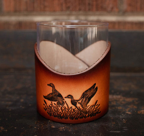 Duck Scene Whiskey Glass