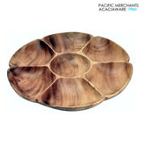 Acacia Wood Chip and Dip Large with 7-Sections