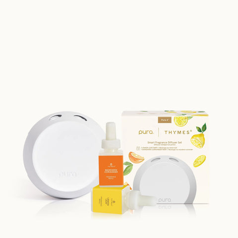 THYMES Mandarin Coriander & Lemon Leaf Pura Smart Home Diffuser Kit