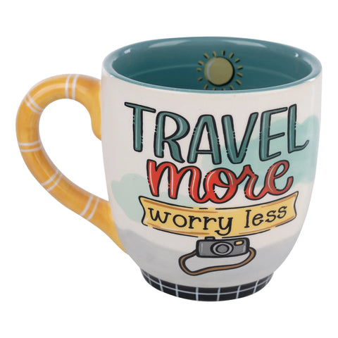 GLORY HAUS Travel More Worry Less Mug