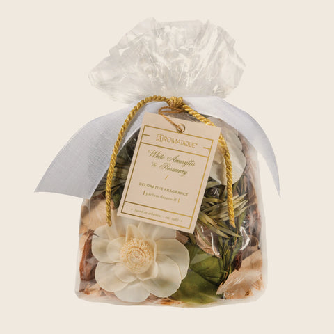 AROMATIQUE White Amaryllis & Rosemary Potpourri - Standard Decorative Fragrance Bag