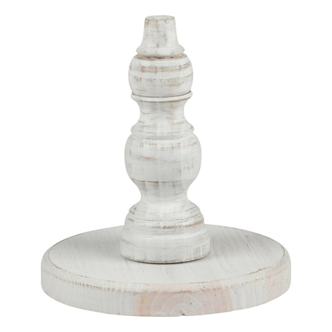 GLORY HAUS Wood Base for Toppers - White