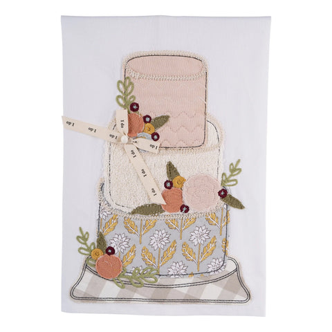 GLORY HAUS I Do Love You Wedding Cake Tea Towel