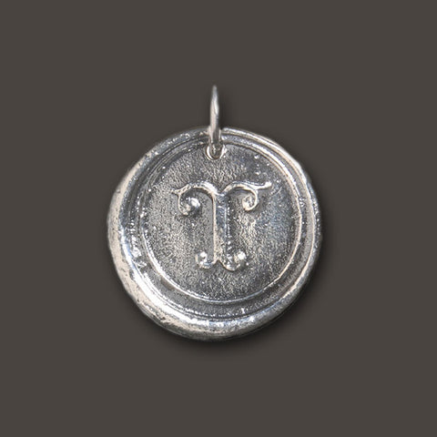 WAXING POETIC Round Insignia Charm "T" by Waxing Poetic