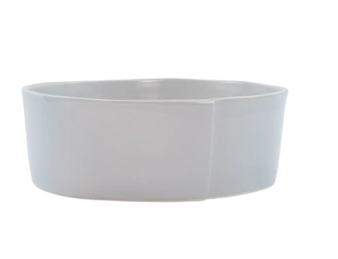 Lastra Light Gray Medium Serving Bowl