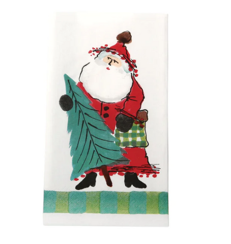 Old St. Nick Holiday Paper Guest Towels
