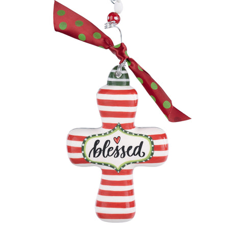 GLORY HAUS Blessed Cross Ornament