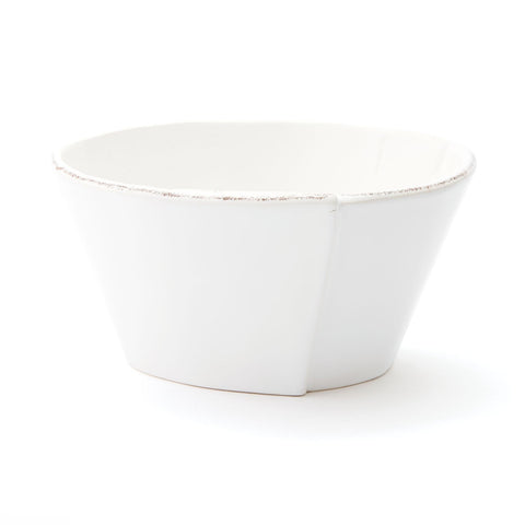 Lastra White Stacking Cereal Bowl