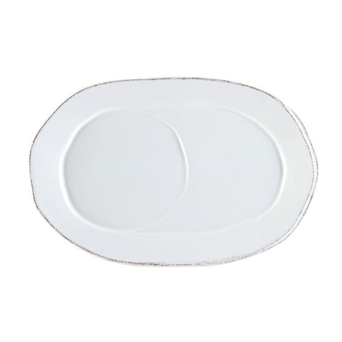 Lastra White Oval Tray