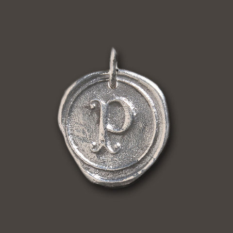 WAXING POETIC Round Insignia Charm "P" by Waxing Poetic