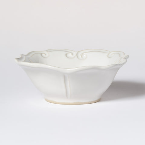VIETRI Incanto Stone White Baroque Cereal Bowl