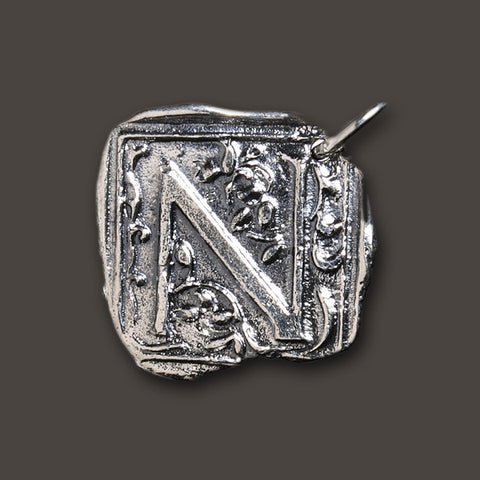 WAXING POETIC Square Insignia Charm "N" by Waxing Poetic