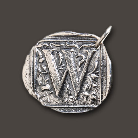 WAXING POETIC Square Insignia Charm "W" by Waxing Poetic